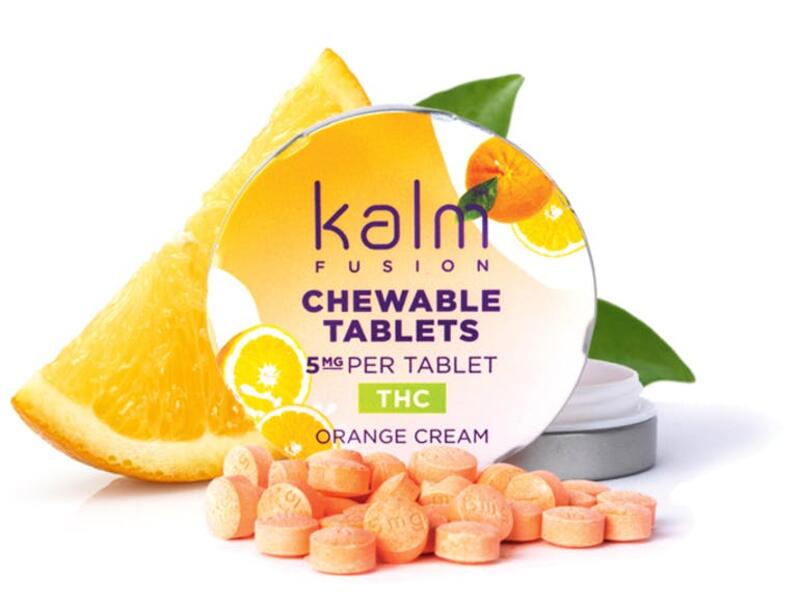 Kalm Fusion - 100mg Chewable Tablets - Orange Cream