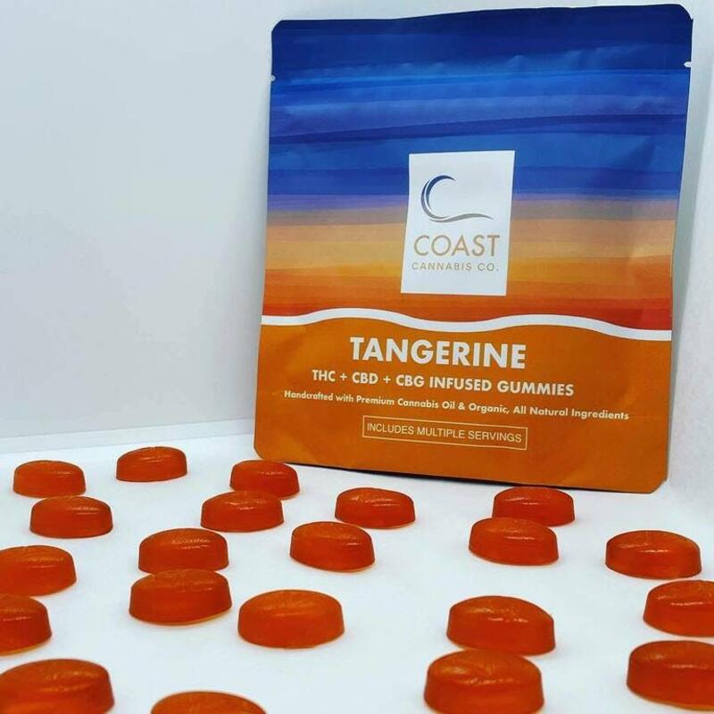 Coast Cannabis Co. - Gummies 100mg 20pk - Tangerine 1:1:1