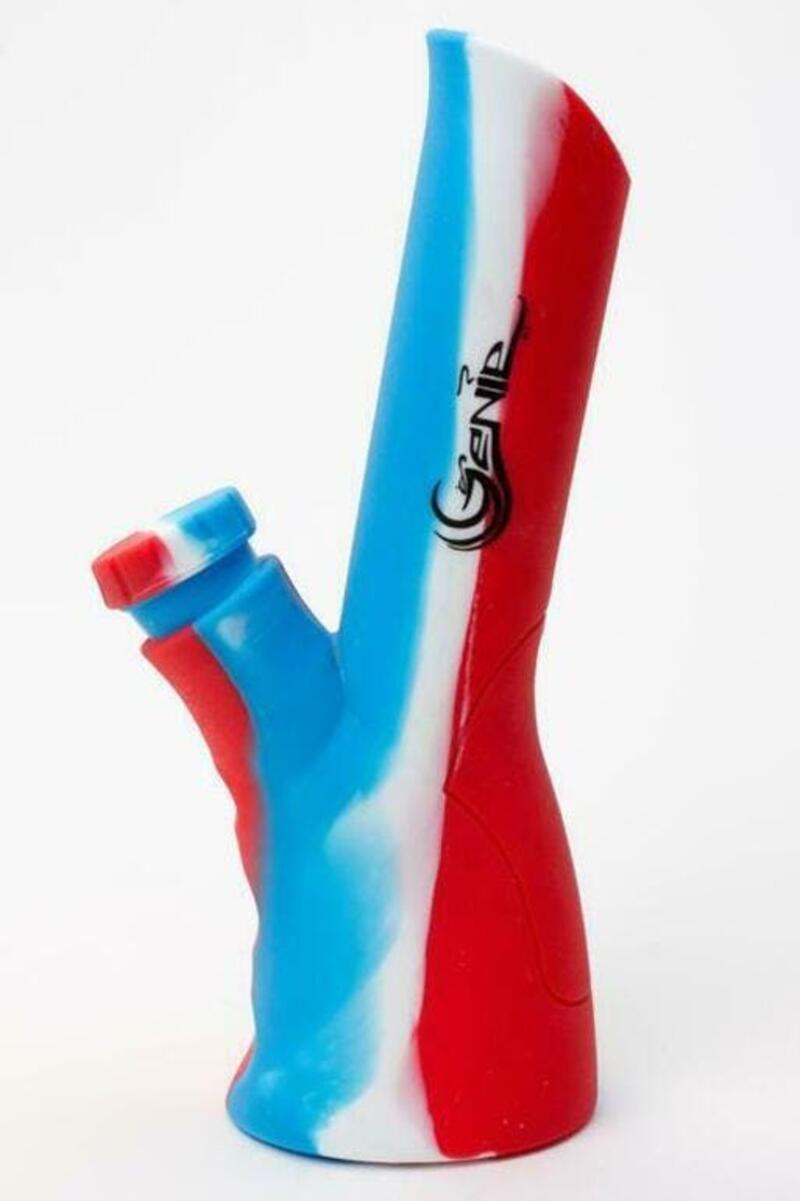 8.5″ Genie Multi Colored Silicone Water Bong
