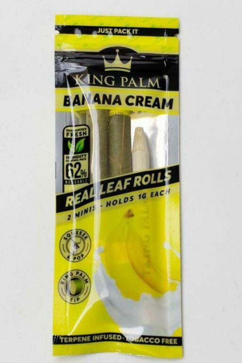 King Palm Hand-Rolled Flavor Mini Leaf-Banana Cream