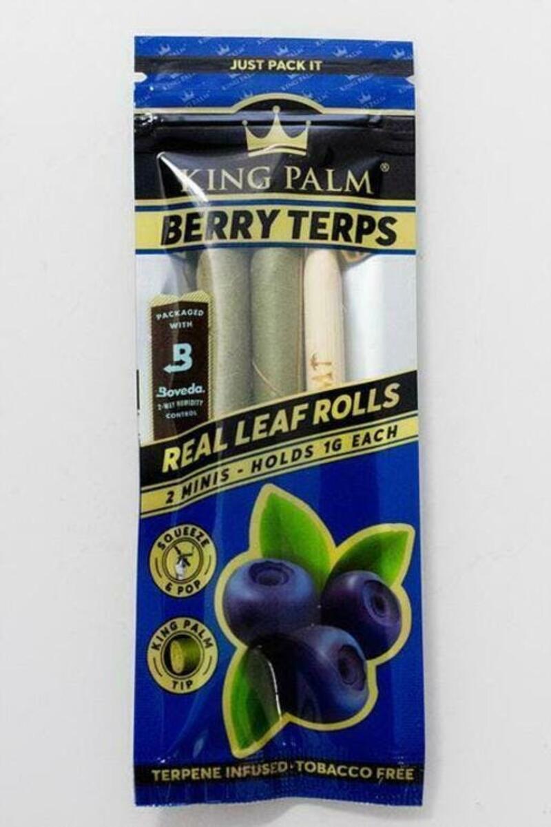 King Palm Hand-Rolled Flavor Mini Leaf -Berry Terps