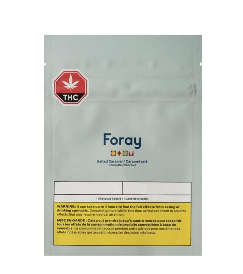Salted Caramel Square by Foray - Salted Caramel Chocolate Square 1x10g Edibles