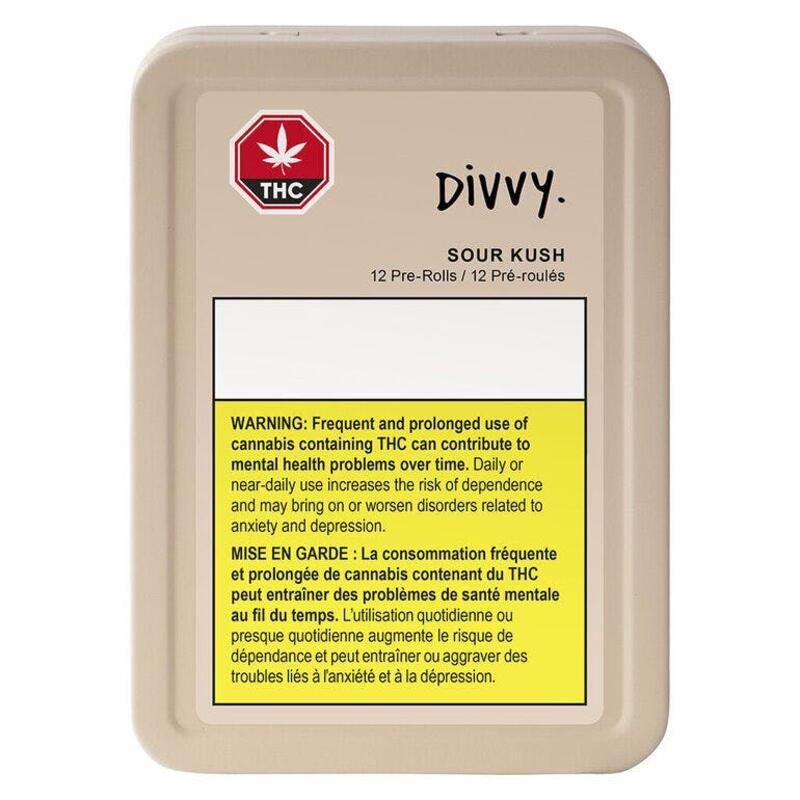 Sour Kush Pre-Roll by Divvy - Sour Kush Pre-Roll Pre-Rolls