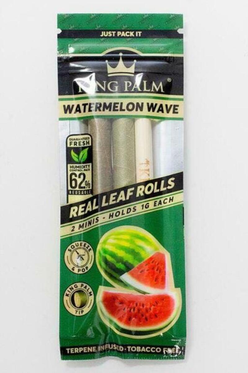 King Palm Hand-Rolled Flavor Mini Leaf – Watermelon Wave