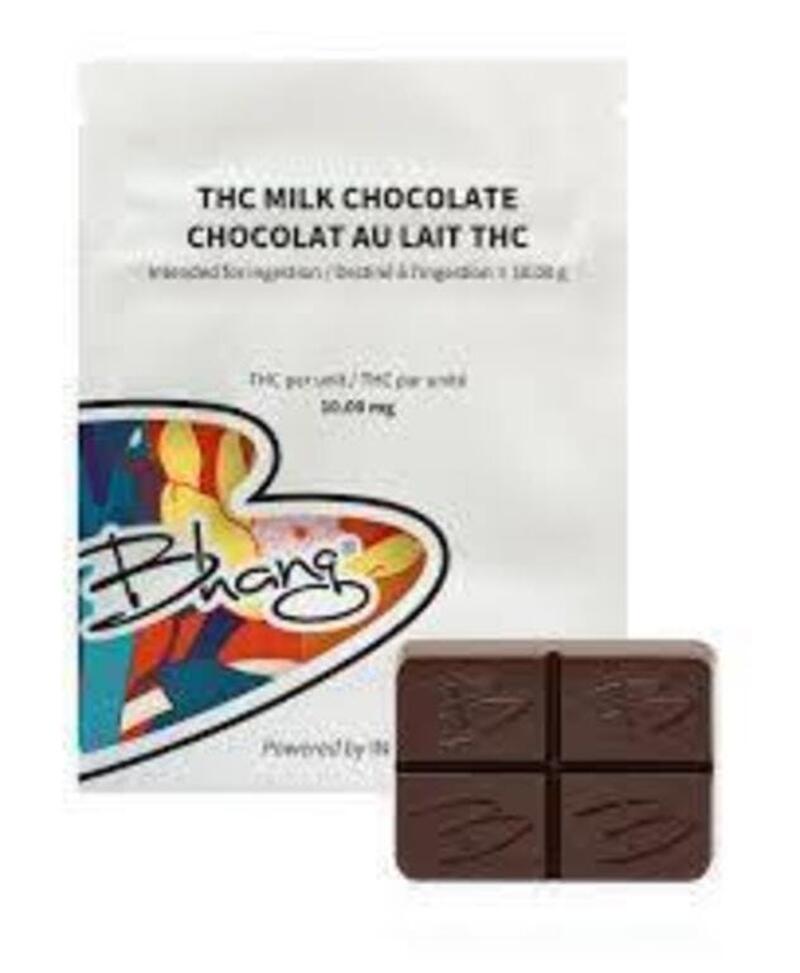 Bhang THC Chocolate - THC Milk Chocolate Bar 1x10g Edibles