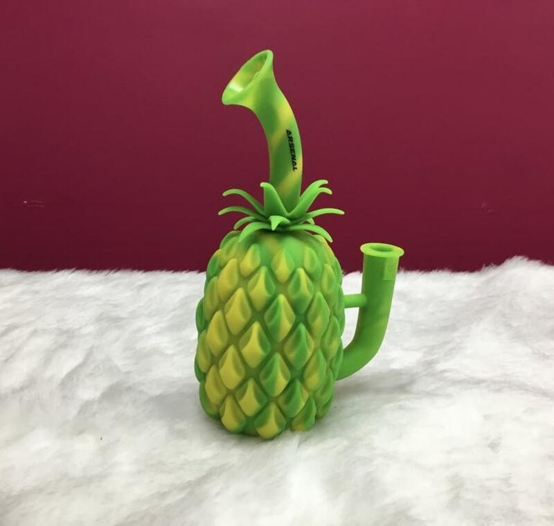 6 inch Arsenal Silicone Pineapple Bong