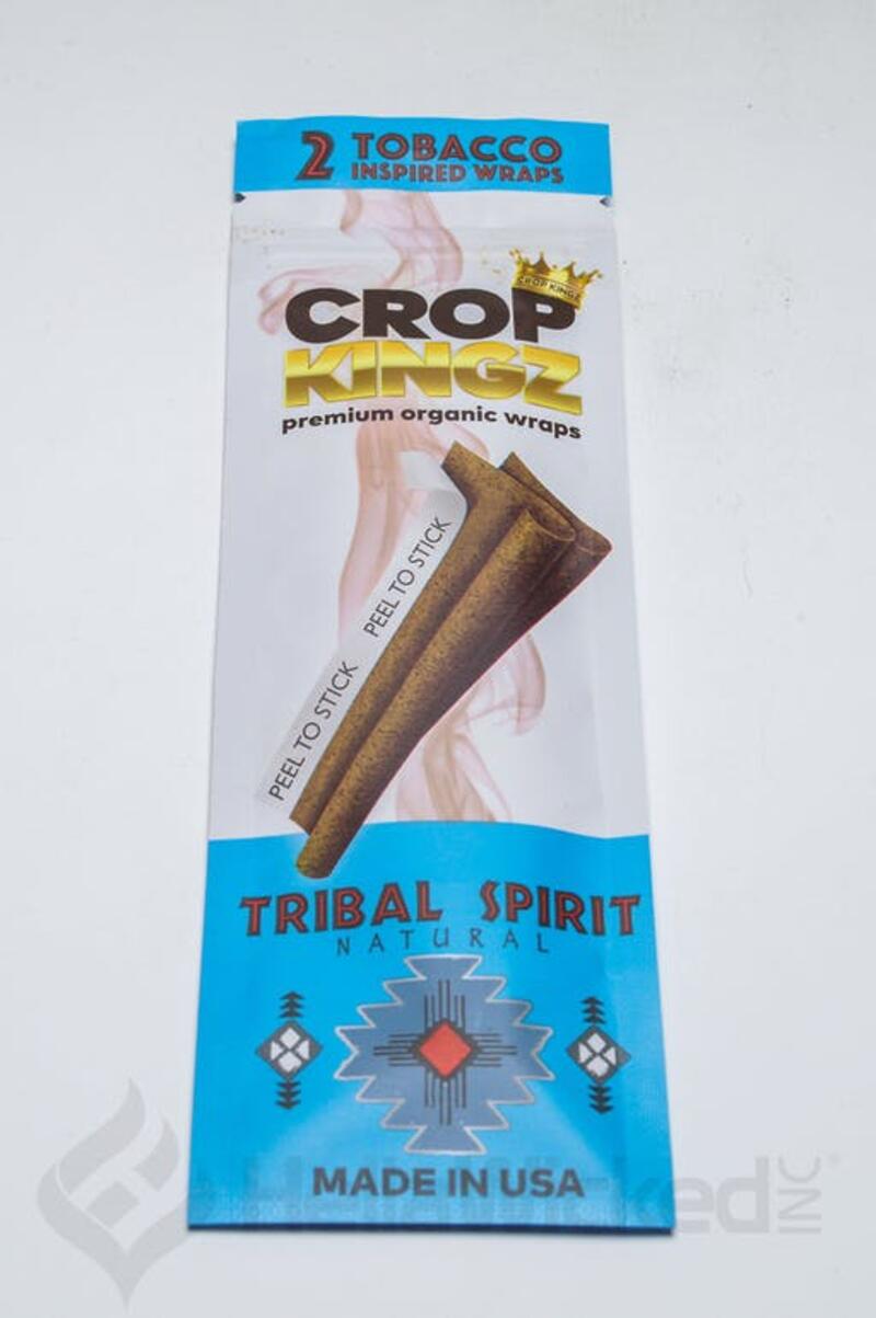 Crop KINGZ Premium Organic Wraps - Tribal Spirit Natural flavour