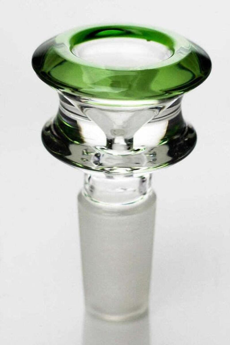 Color accented glass bowl - Color accented glass bowl - GREEN