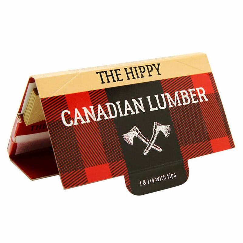 Canadian Lumber 1.25 Inch Rolling Papers w/ tips - The Hippy