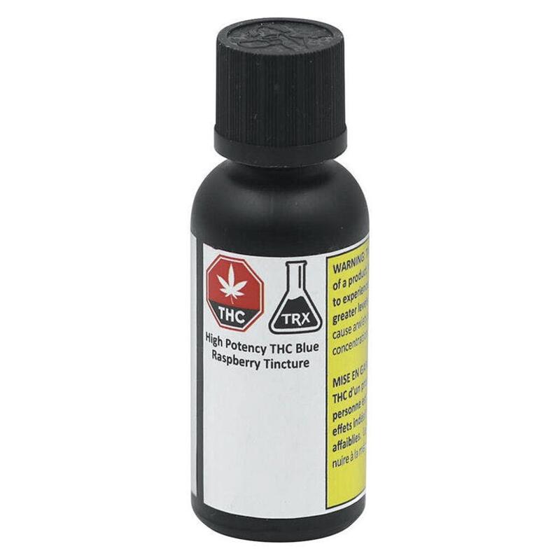 High Potency THC Blue Raspberry Tincture - TRX - High Potency THC Blue Raspberry Tincture 30ml Oils
