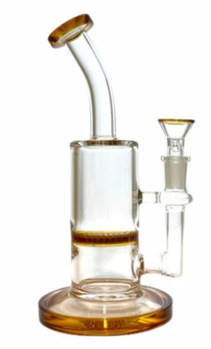8" Glass Bong w/ Honeycomb Perc