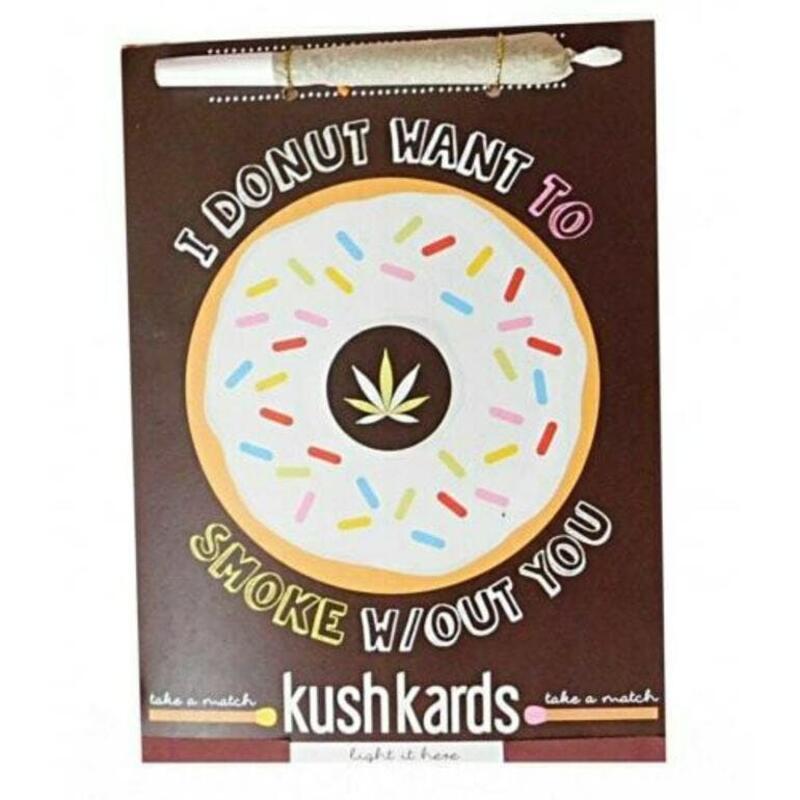 Donut Pre-Roll Greeting Card by KushKards - Donut Pre-Roll Greeting Card by KushKards