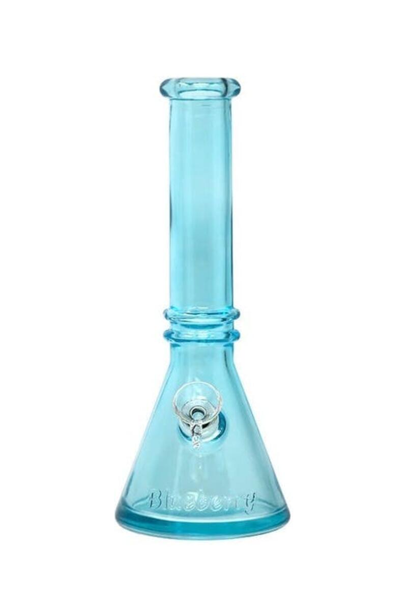 Bongs - Blueberry - Glass 12" Triple Ring Beaker