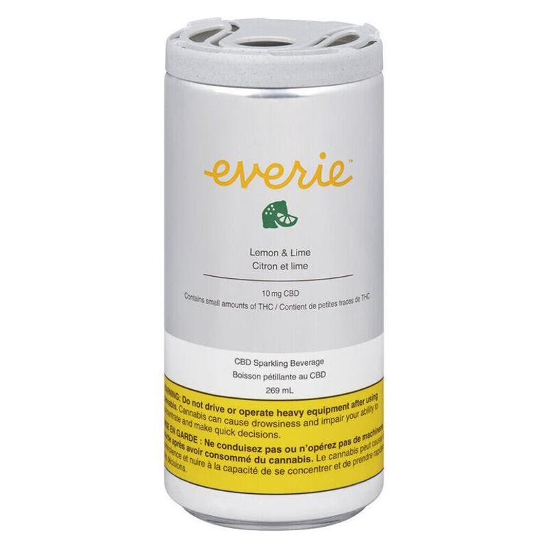 Everie Beverages - Lemon & Lime CBD Sparkling Beverage 269ml