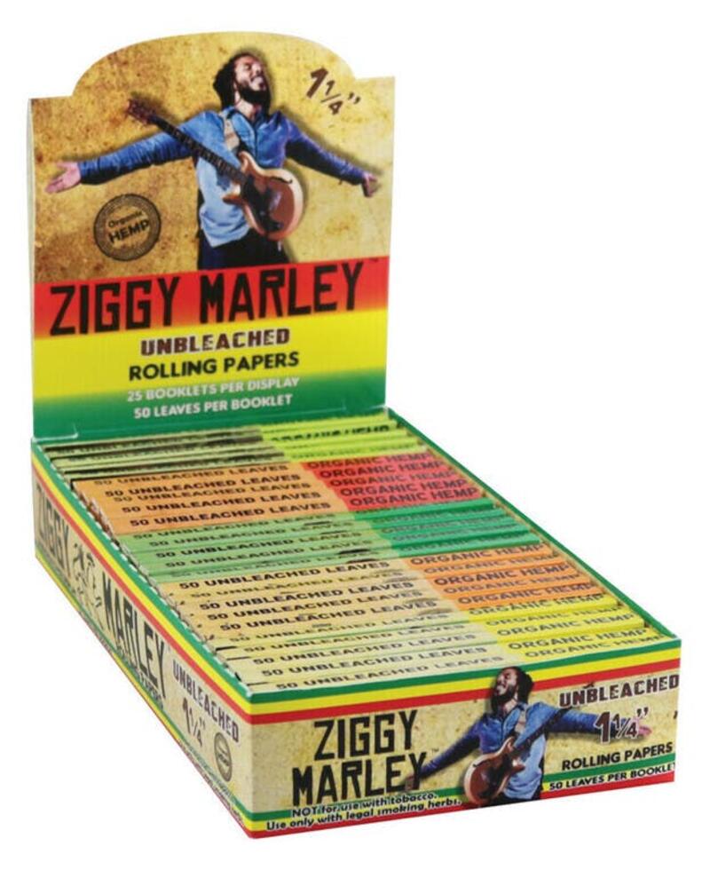 1" Unbleached Pure Hemp Rolling Papers by Ziggy Marley