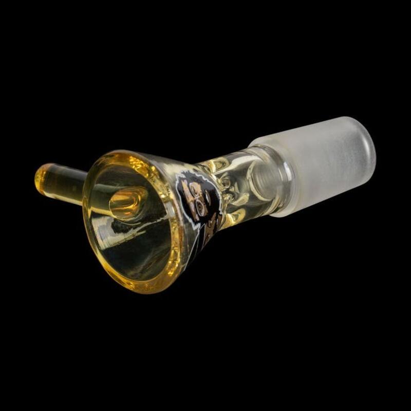 Cheech & Chong Glass 14mm Colour Changing Pull-Out W/Gold Foil Heads Logo