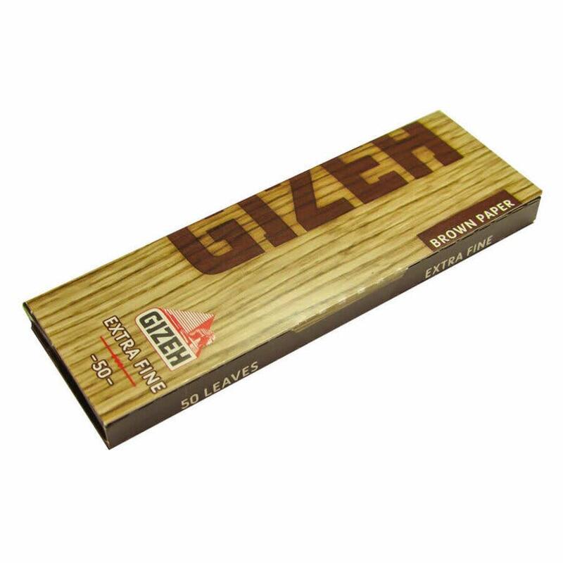 1 1/4 Brown Unbleached Cellulose Rolling Papers by Gizeh