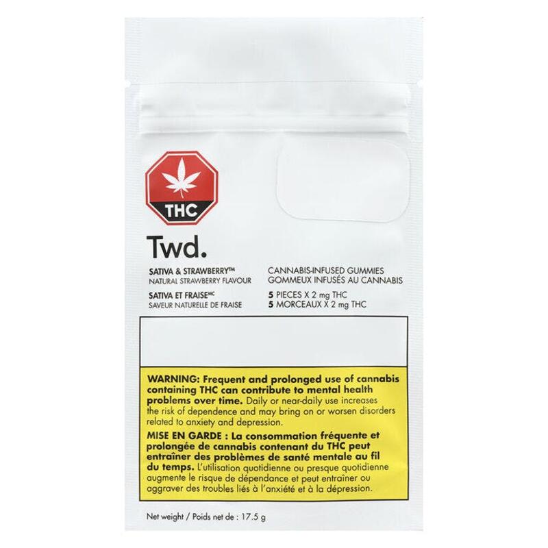 Sativa and Strawberry Soft Chews (5-Pieces)