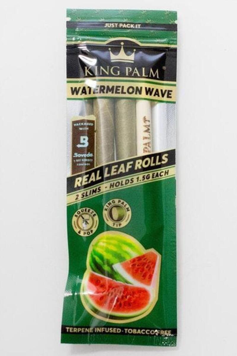 King Palm Hand-Rolled Slim Leaf - Watermelon Wave