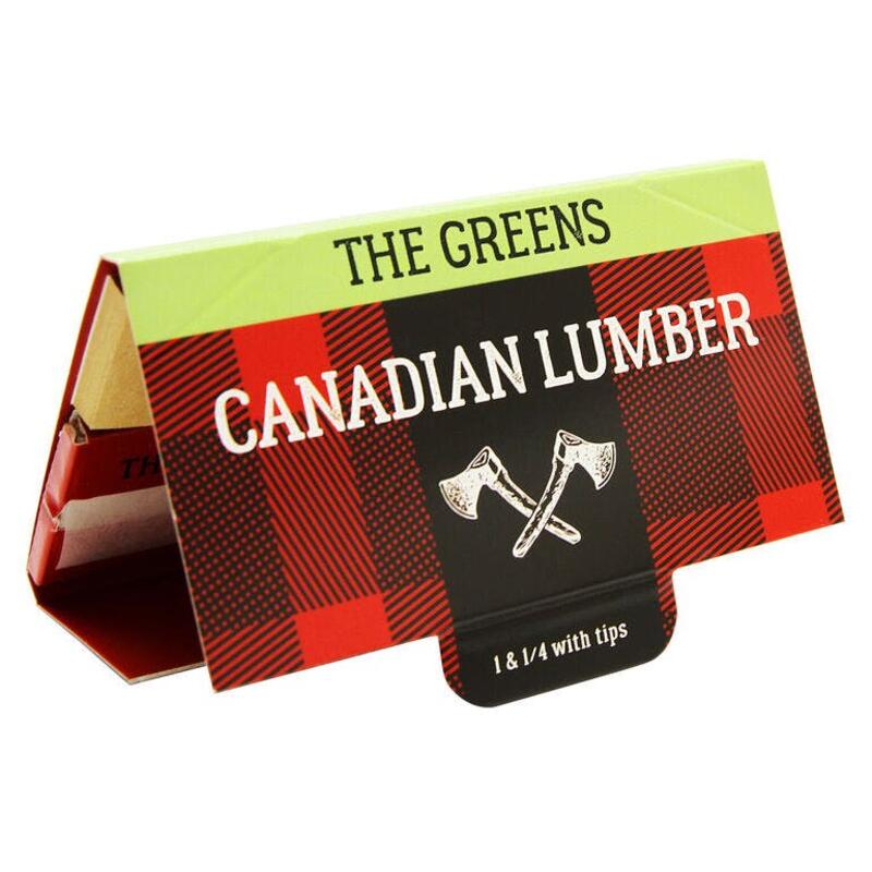 Greens Unbleached Hemp Rolling Papers with Tips