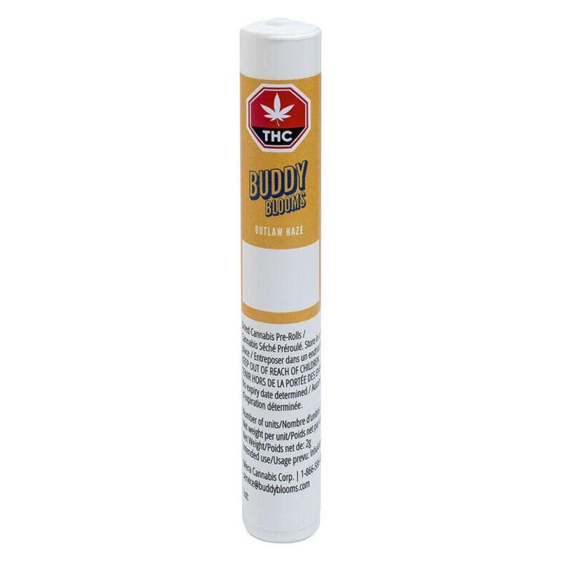 Buddy Blooms - Outlaw Haze Pre-Roll Sativa - 2x1g