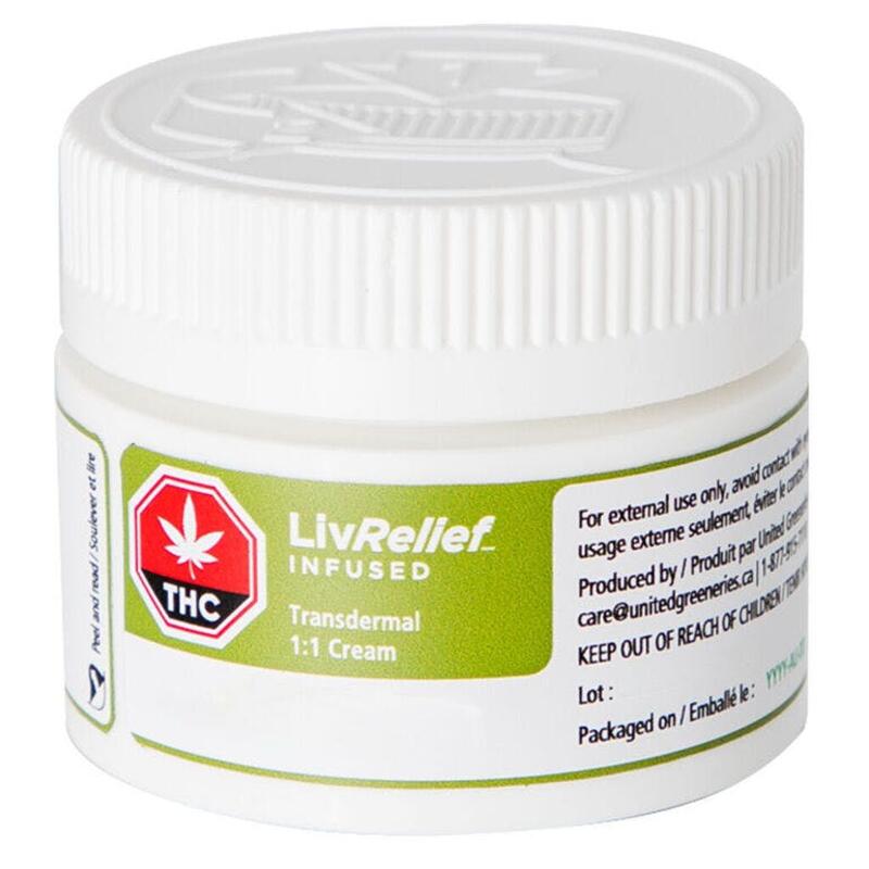 LivRelief - Infused Transdermal 1:1 Cream -