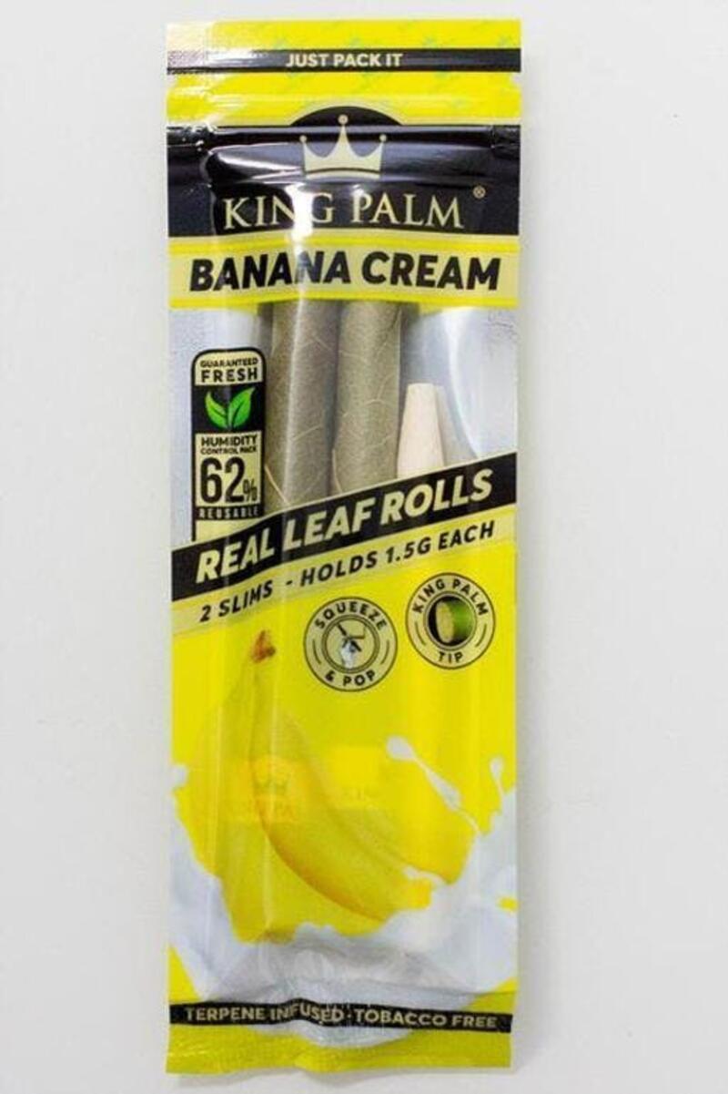 King Palm Hand-Rolled flavor Slim Leaf Banana Cream