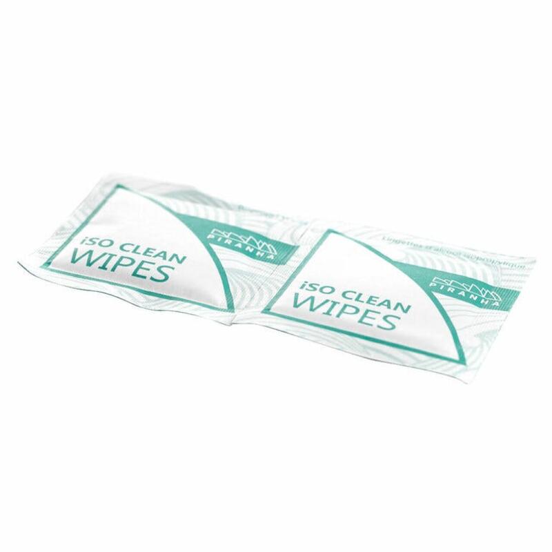 Piranha iSo Clean 90% Isopropyl Alcohol Wipes - Pack of 2