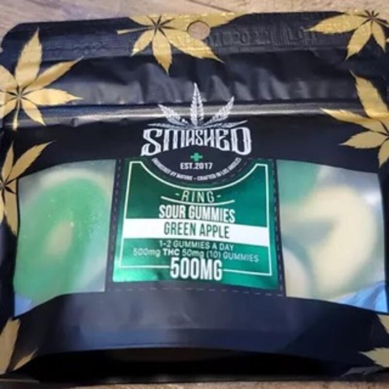 Green Apple Rings 500mg Bag 50mg pc