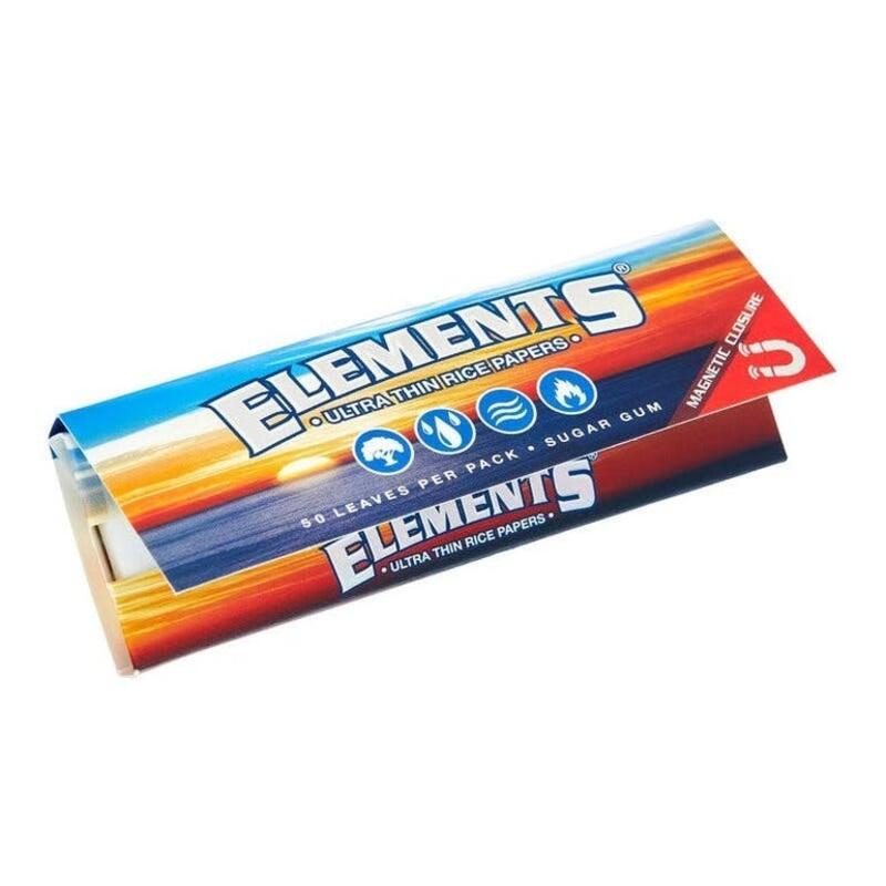 Elements ultra thin rice papers magnetic closure