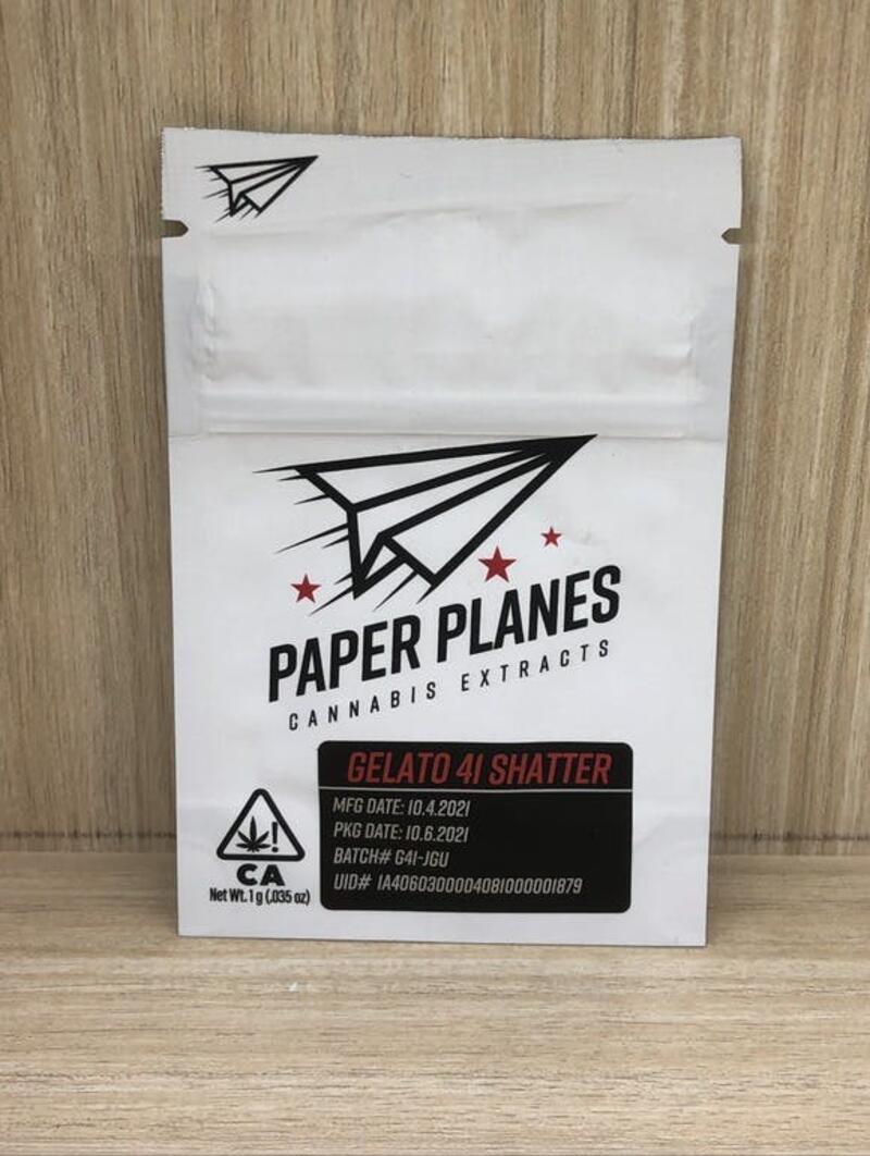 Paper Planes - Gelato 41 Shatter 1g