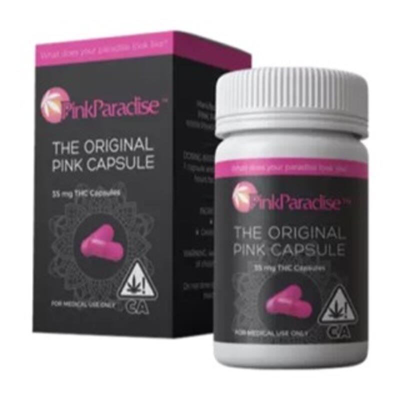 The Original Pink Capsule - 1050 mg THC - 30 pcs per bottle