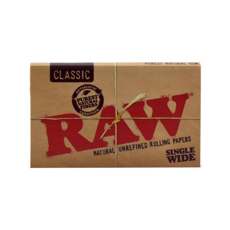 Classic Papers Single Wide Double Feed 100pk- RAW - Classic Papers Single Wide Double Feed
