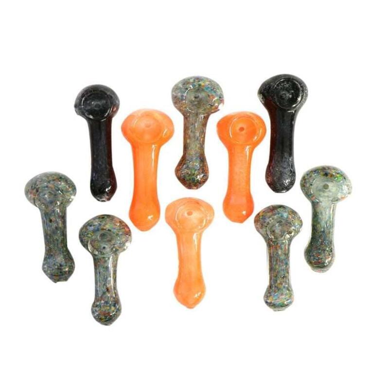 2.5" Glass Spoon Pipe - Assorted Colors - 2.5" Glass Spoon Pipe - Assorted Colors