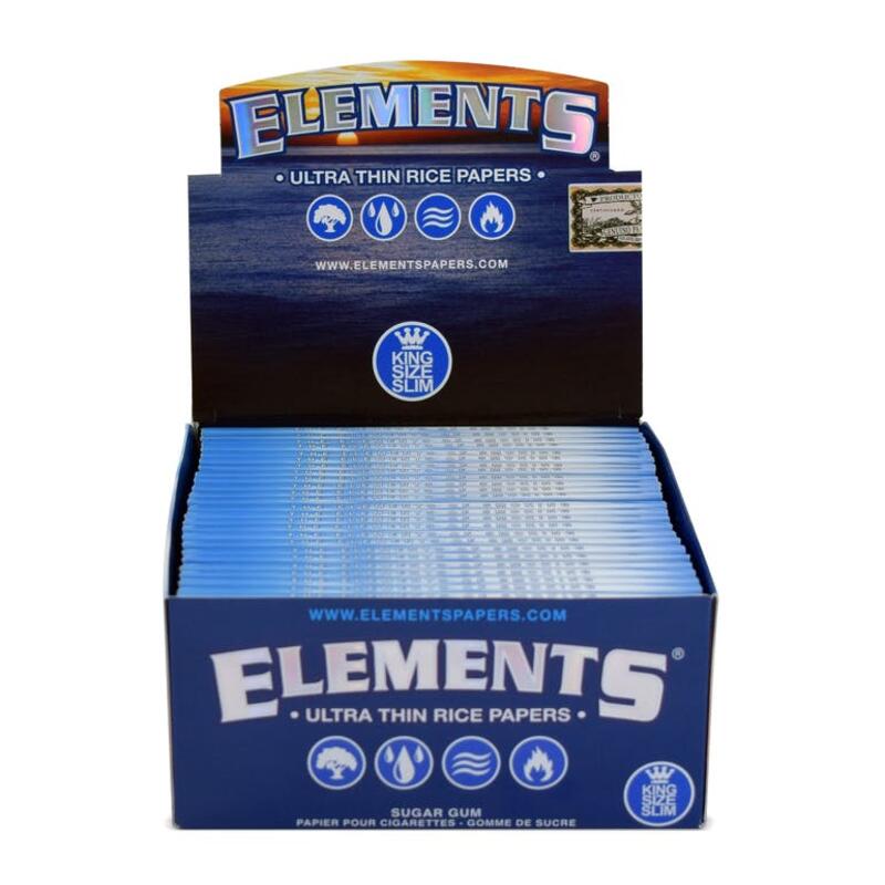 Elements - Thin Rice Rolling Papers King Size Rolling Papers, Cones and Filters