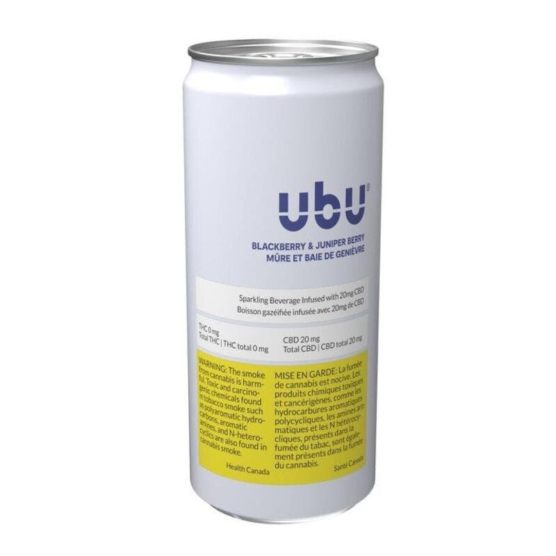 Blackberry and Juniper Berry Sparkling Beverage - UBU - 1x355ml
