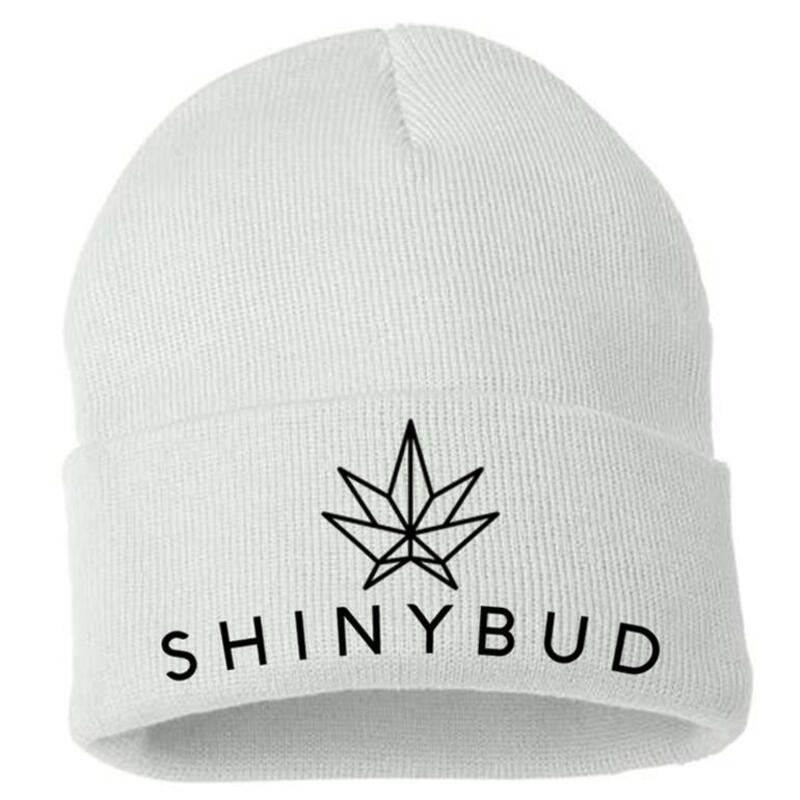 Classic Shinybud Beanie - White Shinybud Leaf Beanie