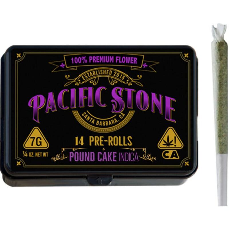 Pacific Stone | Pound Cake Indica Pre-Rolls 14pk (7g)
