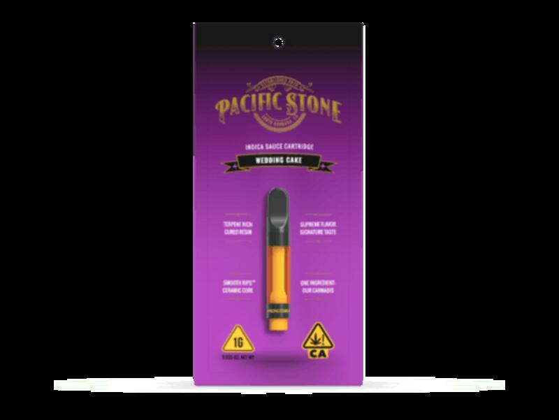 Pacific Stone | Wedding Cake Indica Cured Resin 510 Cartridge (1g)