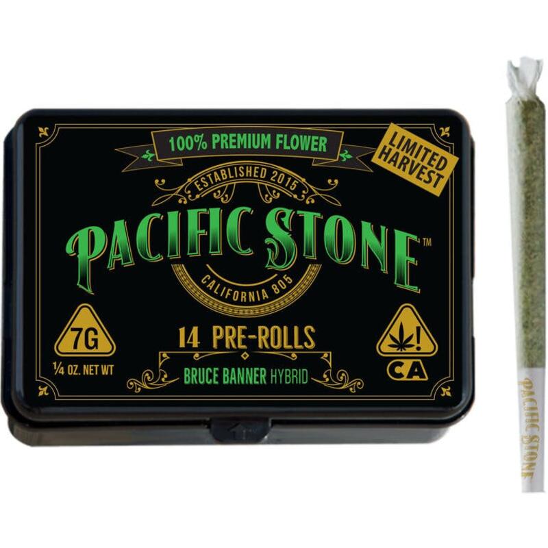 Pacific Stone | Bruce Banner Hybrid Limited Harvest Pre-Rolls 14-pack