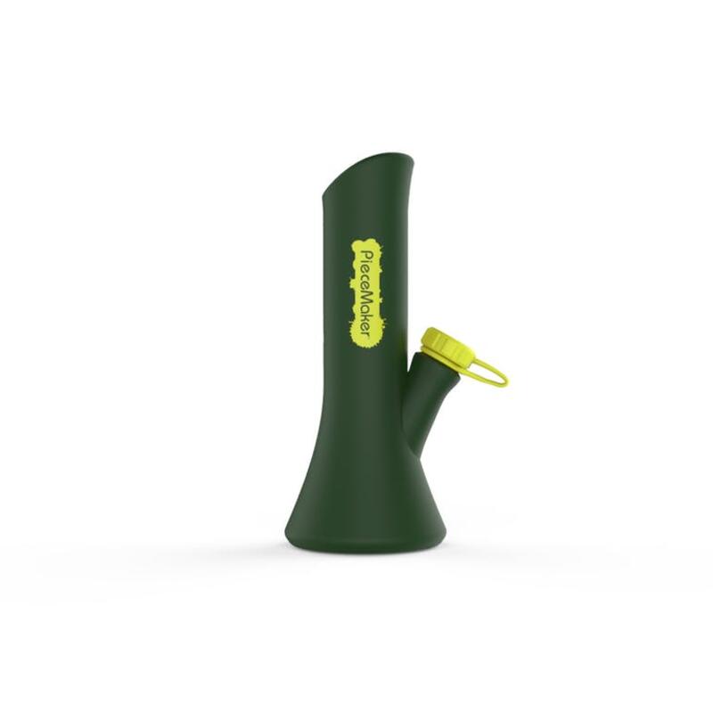 PieceMaker | 8.5" Kali Silicone Bong | Electric Evergreen