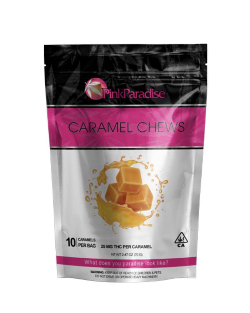 Caramel Chews 250mg bag, 25mg each