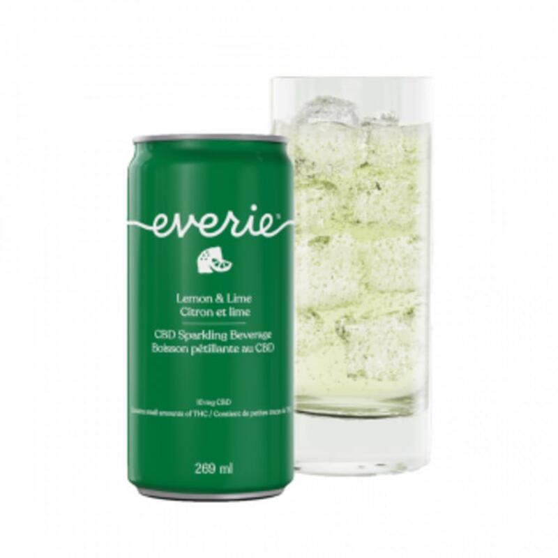 Everie - Lemon & Lime CBD Sparkling Water Blend - 1x269ml