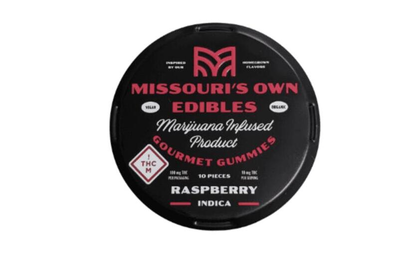 Missouri's Own Raspberry Indica Gummies