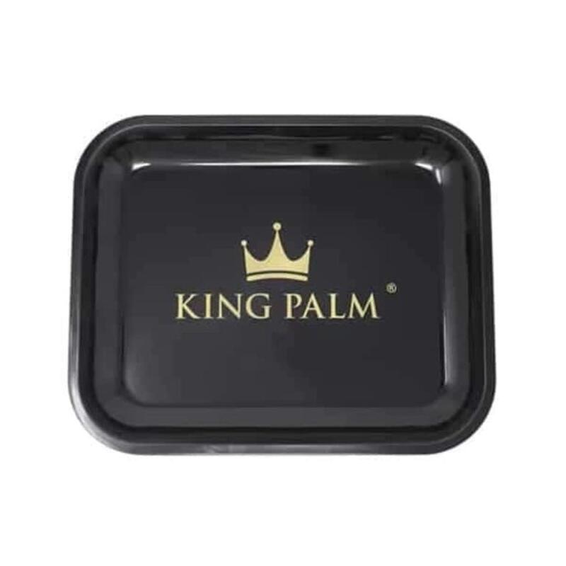 King Palm Rolling Tray - Black Medium