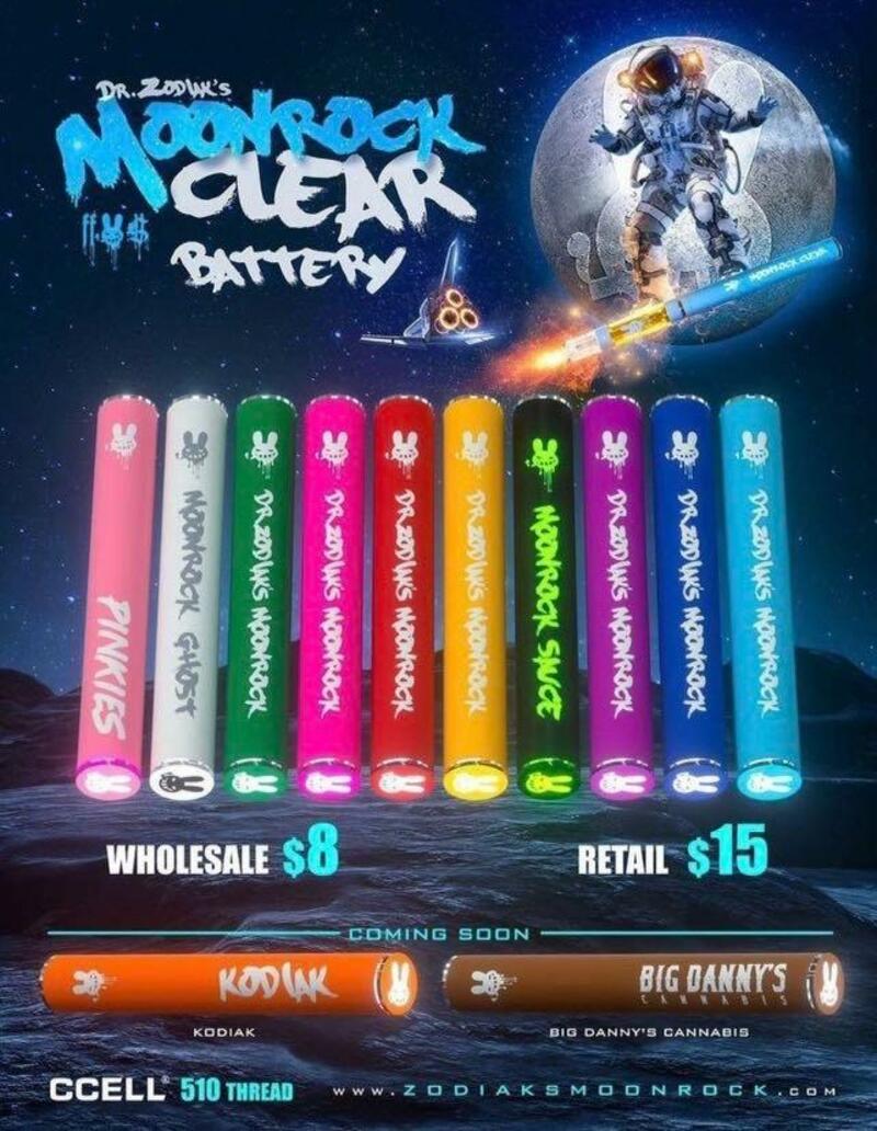 Moonrock Batteries - All Colors to Match all Carts