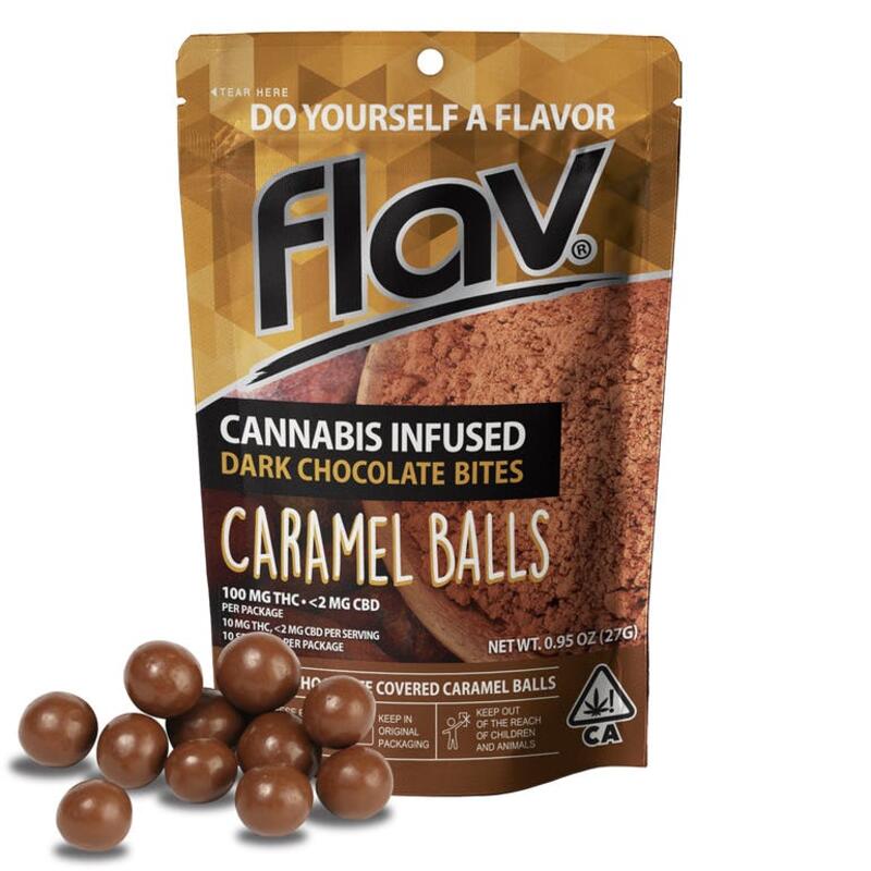 Chocolate - Caramel Balls - 100mg
