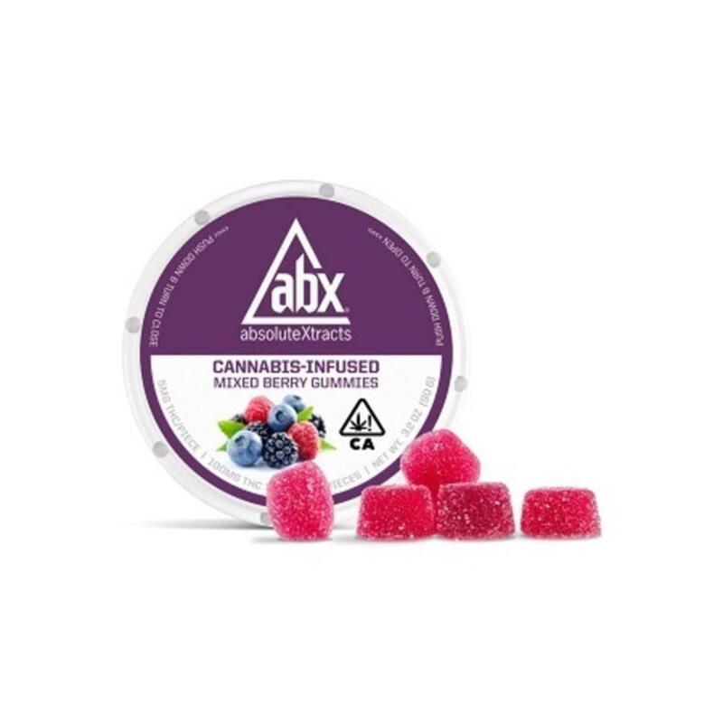 Absolute - Mixed Berry Hyrbid Gummies 100mgTHC