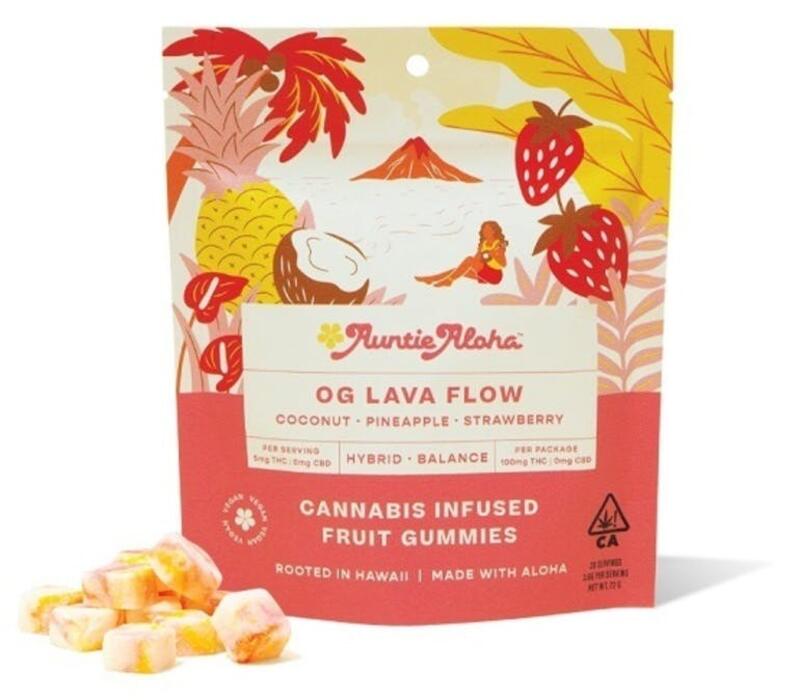 Auntie Aloha - Lava Flow Gummies 100mg