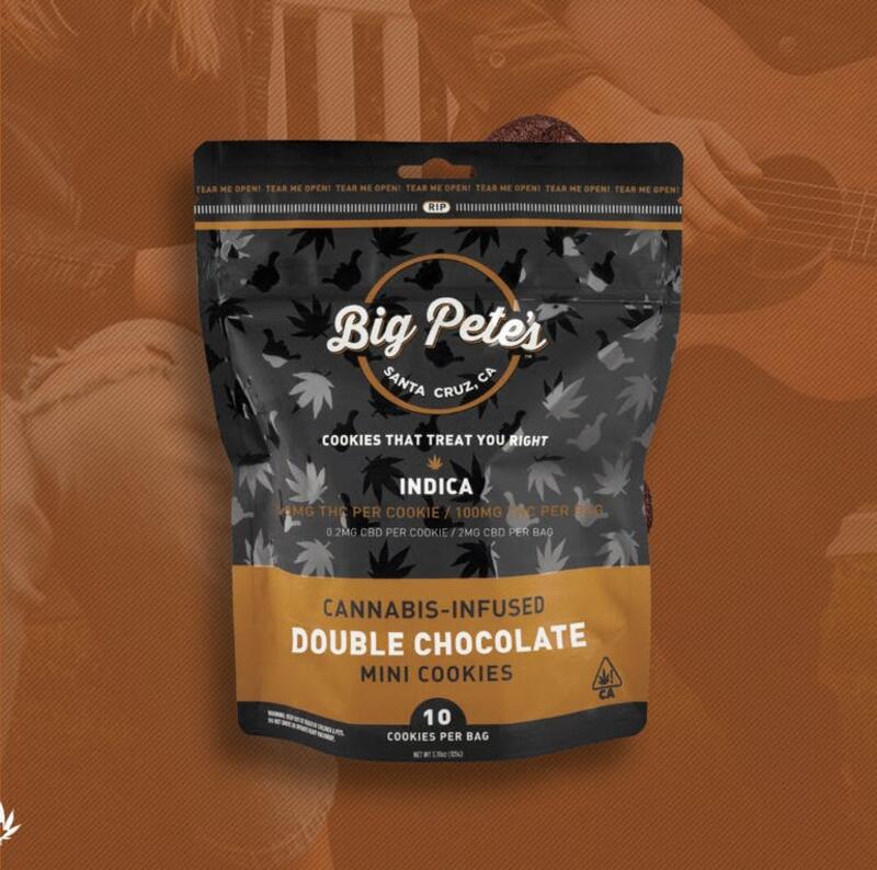Big Pete's - Indica Double Chocolate Cookies 100 Mg